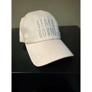Beach Bound Pink Women's Baseball Cap Hat Sun Summer Vacation Spring Break NWT
